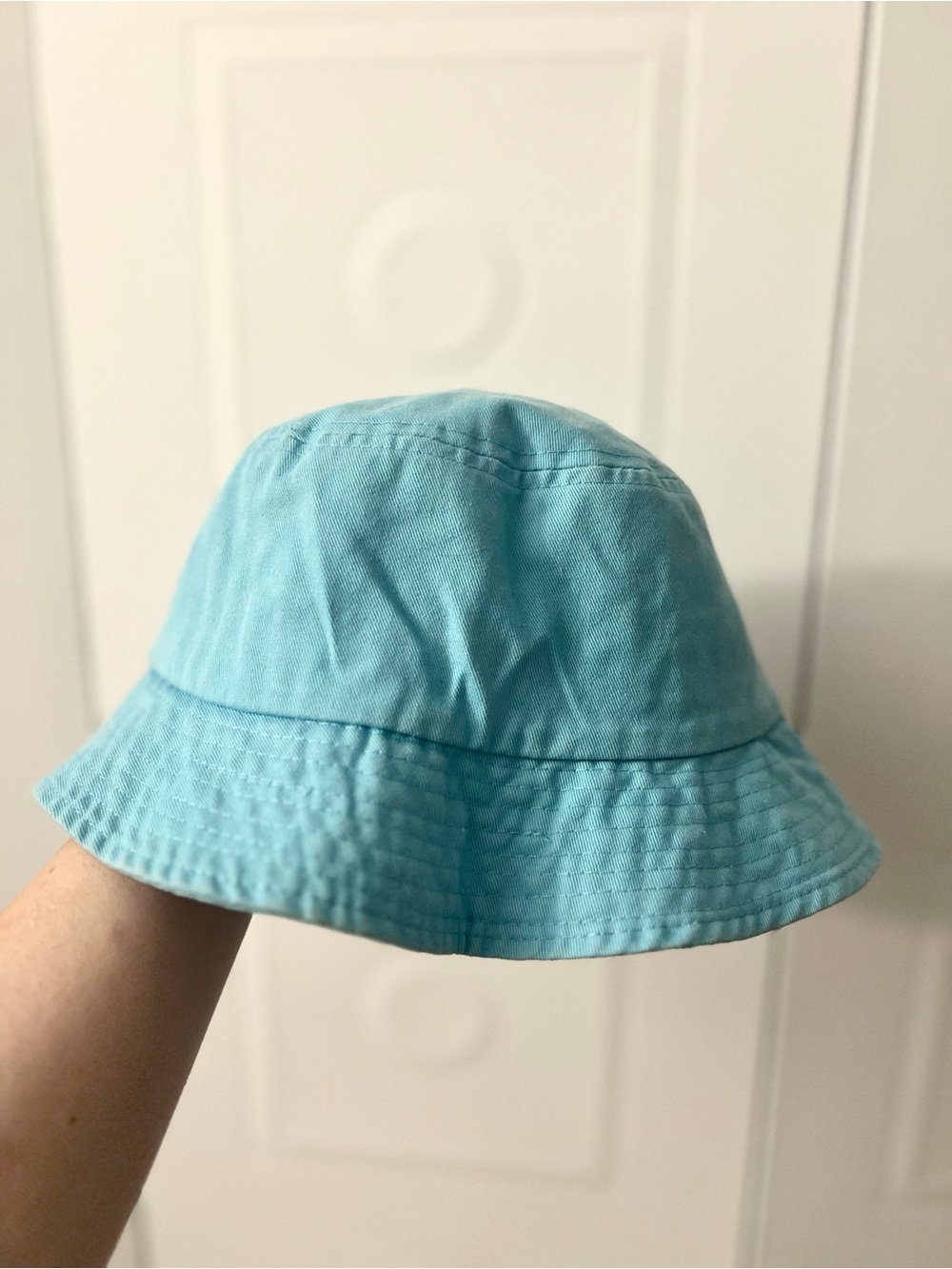 Light Blue Women's Cotton Bucket Hat